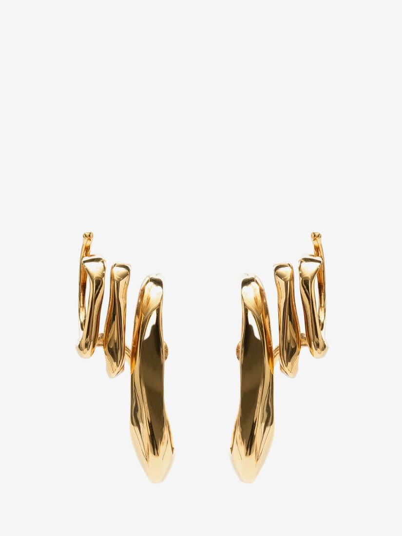 Pendientes Alexander McQueen Triple Ear Cuff Mujer - Dorados - Mexico 786-RINMKF